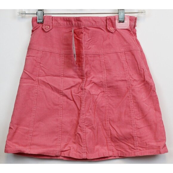 NWT 2005 Gymboree Tyrolean Lure Pink Corduroy Skirt sz 10 Heart Button Girl Cute - Picture 1 of 5